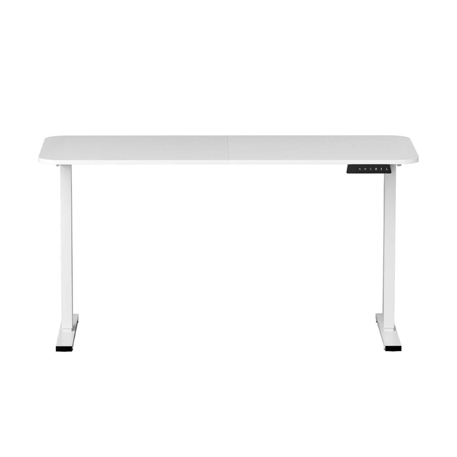 Artiss Electric Standing Desk 140cm Adjustable Height Motorised Home Office Desk White