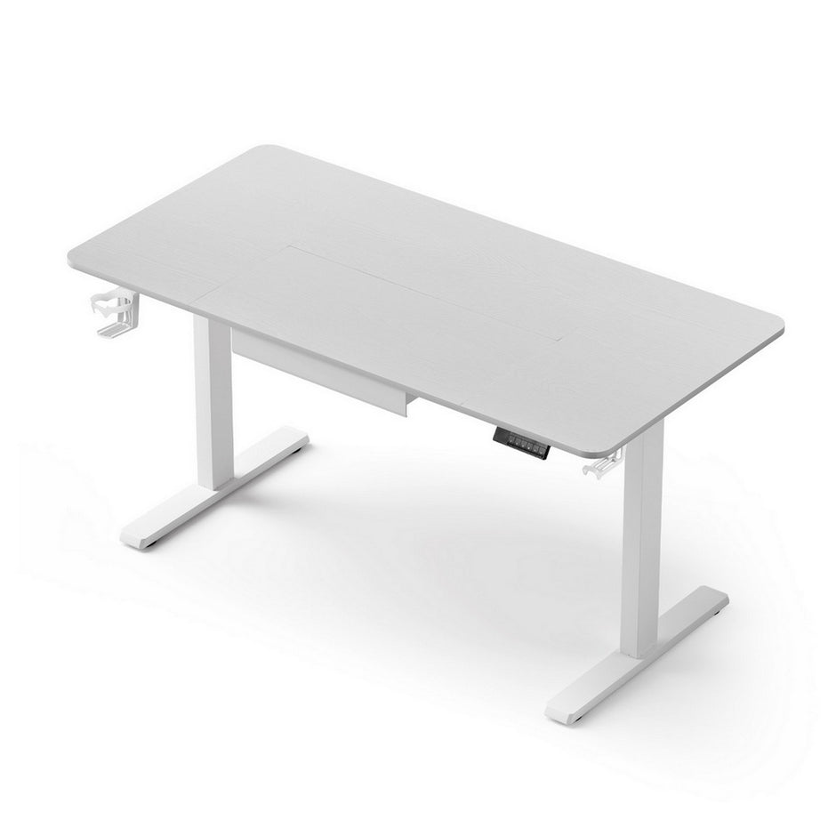 Artiss Electric Standing Desk 140cm Adjustable Height Motorised Home Office Desk Drawer