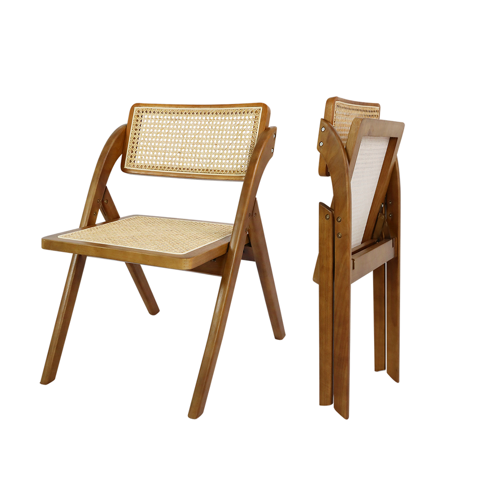 Levede 4X Foldable Rattan Dining Chairs-2006732726866153480