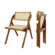 Levede 8X Foldable Rattan Dining Chairs-2006732727235252232