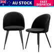 Levede 8x Dining Chairs Kitchen Cafe Black-2006732720549531656