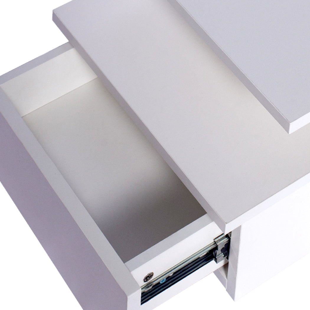 Levede 2x Bedside Tables Side Table White-2018816803966423044