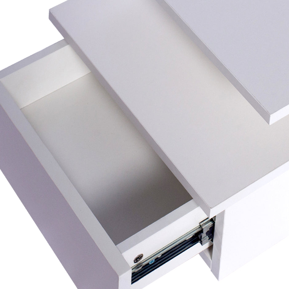 Levede 2x Bedside Tables Side Table White-2018816803966423044
