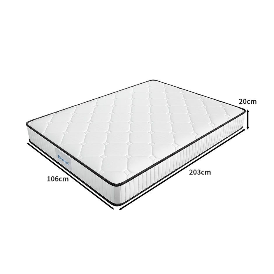 Dreamz Spring Mattress Bed Pocket Tight King Single-2018816851953455106
