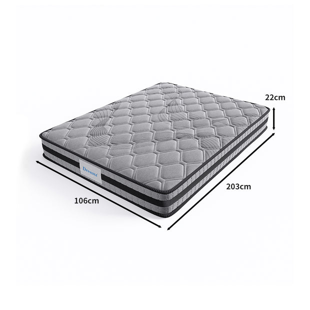 Dreamz Spring Mattress Bed Pocket Egg King Single-2006733089707003906