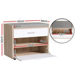 Artiss Shoe Rack Cabinet Bench 8 Pairs White Niva