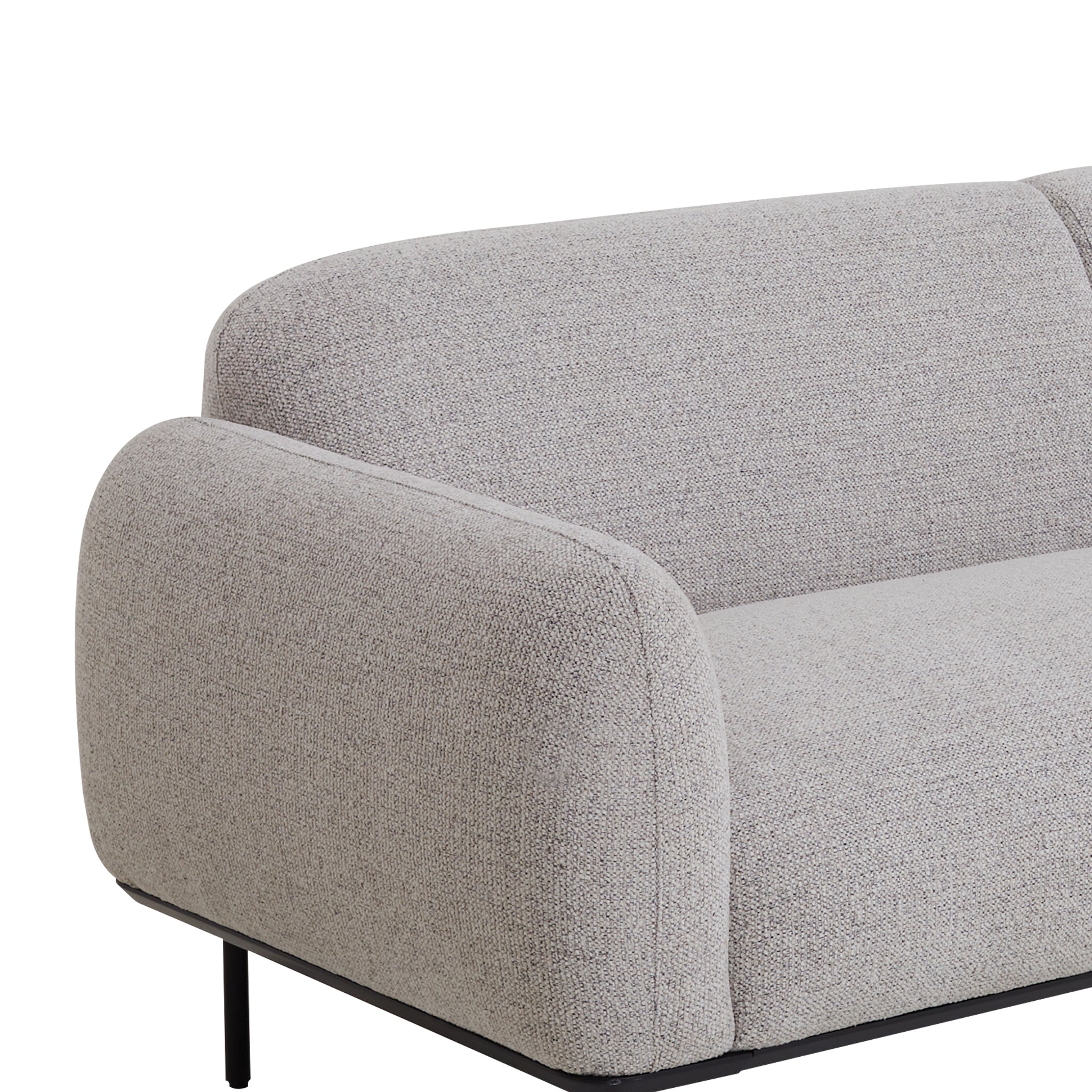 CLC10026-IG 3 Seater Fabric Sofa - Speckled Grey
