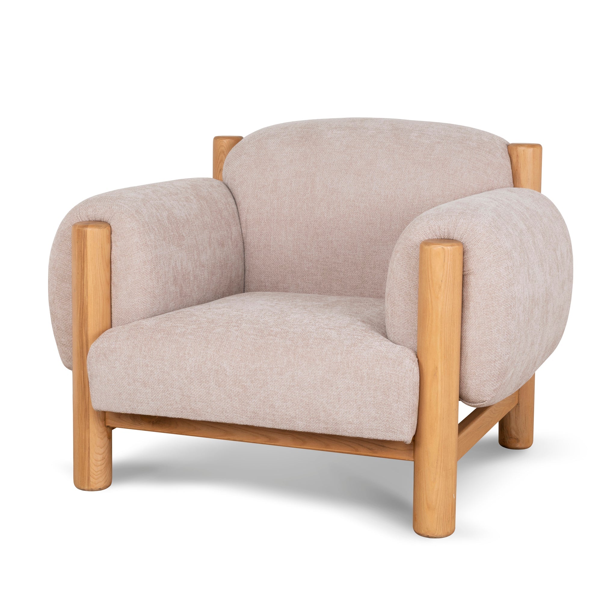CLC10122-NI Natural Armchair - Blush Linen
