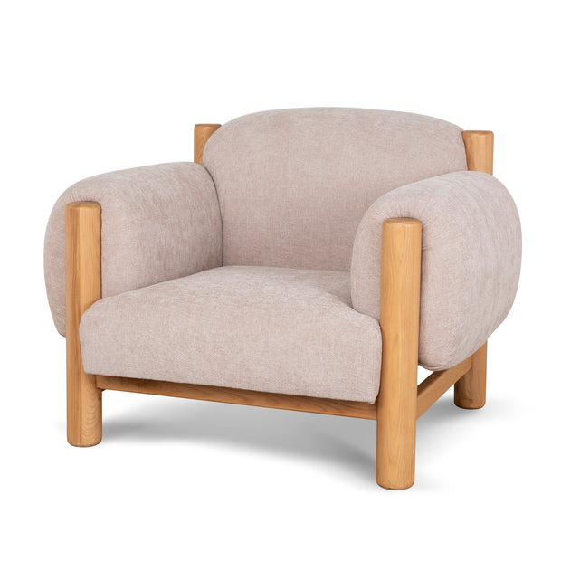 CLC10122-NI Natural Armchair - Blush Linen
