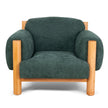 CLC10123-NI Natural Armchair - Bush Green