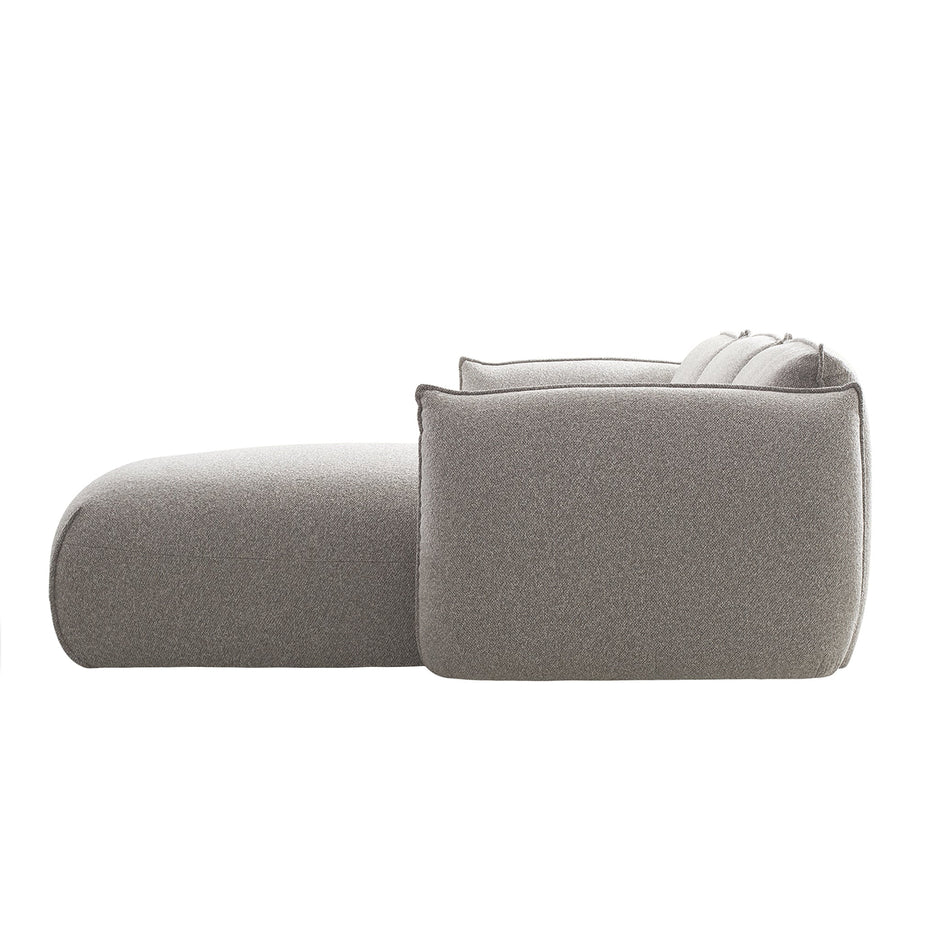 CLC10239-IG 3 Seater Right Chaise Sofa - Clay Grey