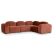CLC10366-OLS Corner Option for 4 Seater Sofa - Burnt Maroon