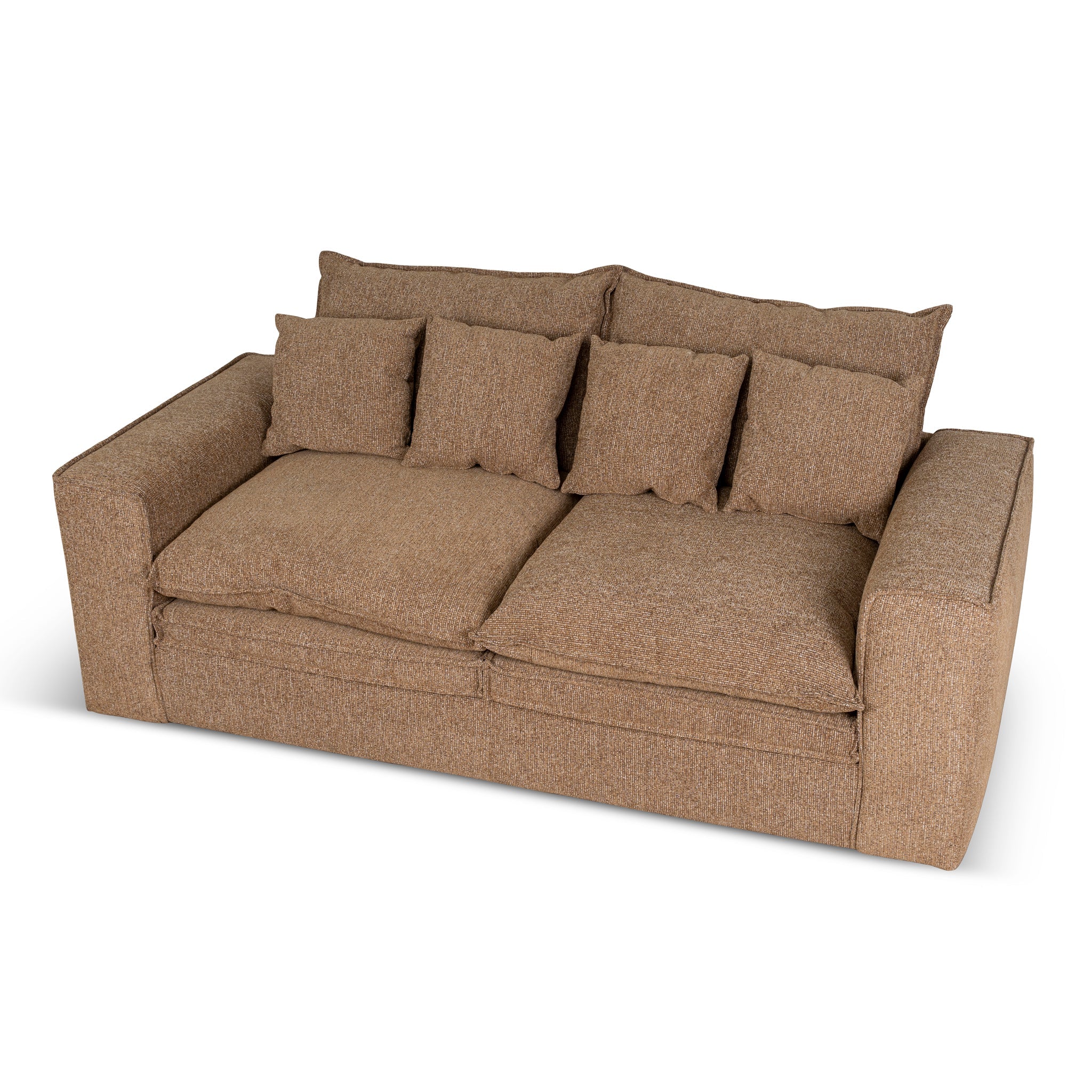 CLC10402-IG 2 Seater Fabric Sofa - Almond Brown