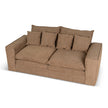 CLC10402-IG 2 Seater Fabric Sofa - Almond Brown