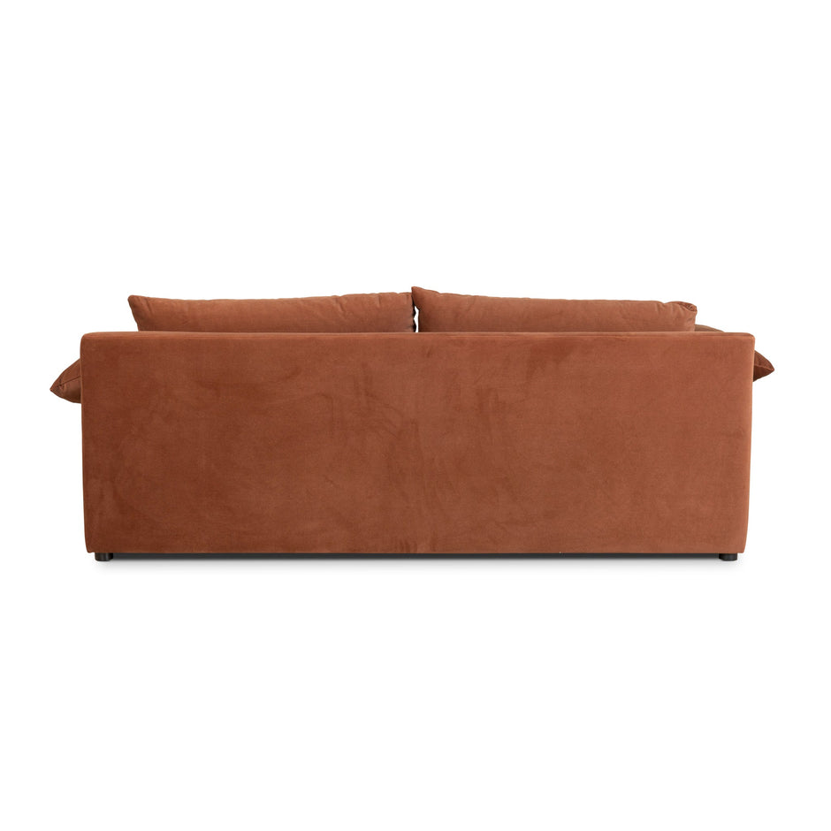 CLC10420-CA 3 Seater Sofa - Burnt Brown
