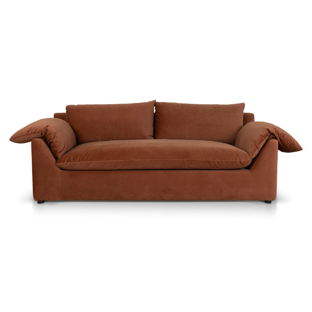 CLC10420-CA 3 Seater Sofa - Burnt Brown