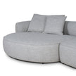 CLC10446-KJ Left Chaise Sofa - Chrome Grey
