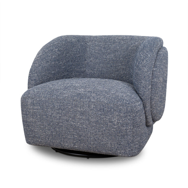 CLC10451-KJ Swivel Armchair - Prussian Blue