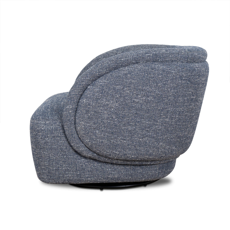 CLC10451-KJ Swivel Armchair - Prussian Blue