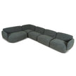 CLC10471-KSO Left Chaise Modular Sofa - Moss Green