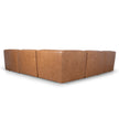 CLC10479-KSO Modular Leather Corner Sofa - Amber Brown