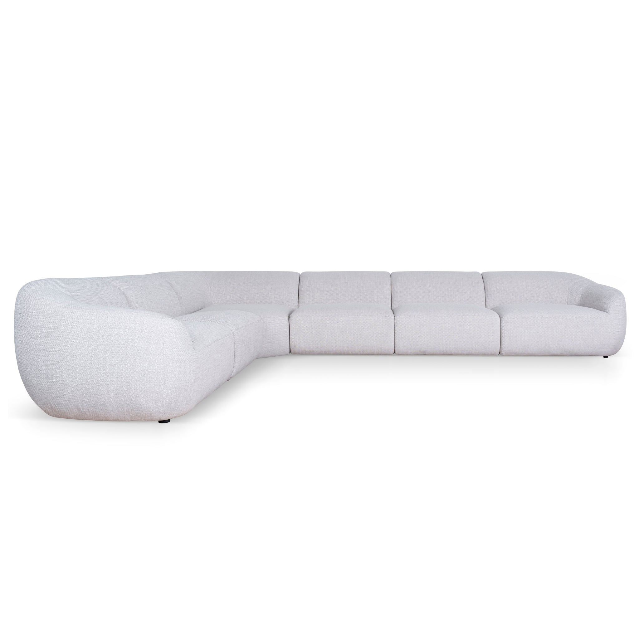 CLC10482-KSO Extended Corner Fabric Sofa - Taupe Beige
