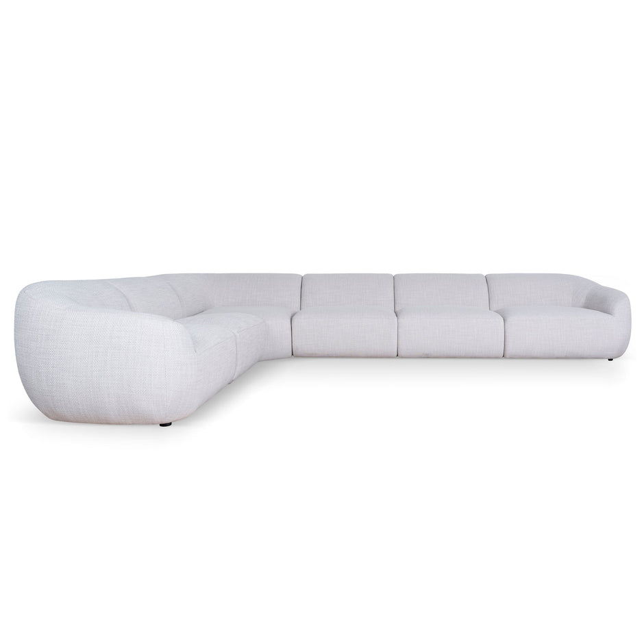 CLC10482-KSO Extended Corner Fabric Sofa - Taupe Beige