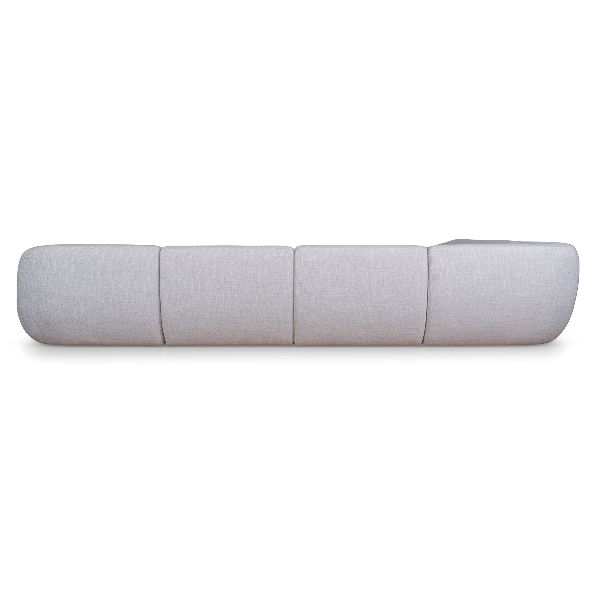 CLC10482-KSO Extended Corner Fabric Sofa - Taupe Beige