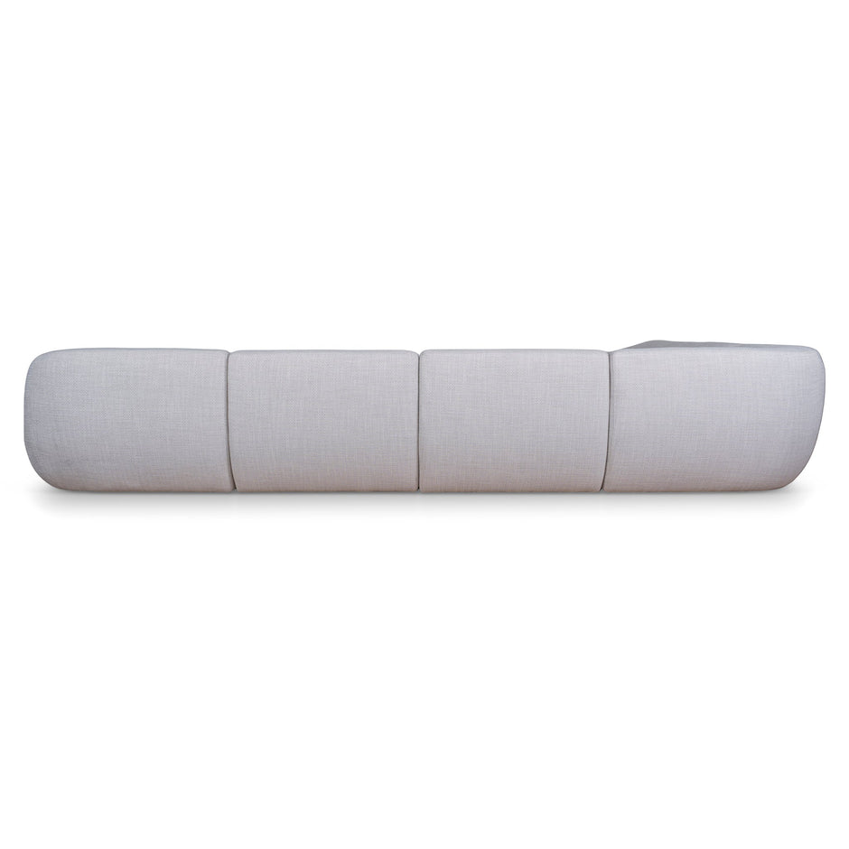 CLC10482-KSO Extended Corner Fabric Sofa - Taupe Beige