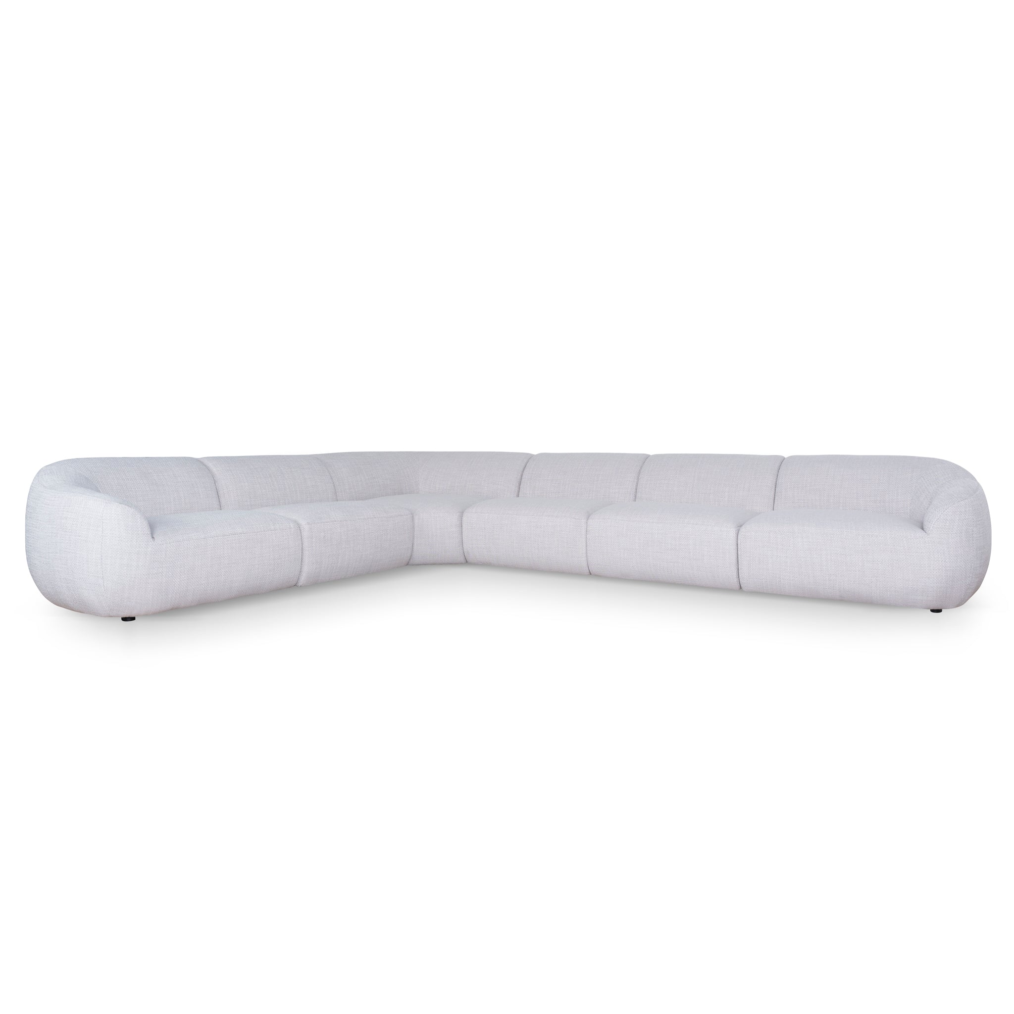 CLC10482-KSO Extended Corner Fabric Sofa - Taupe Beige