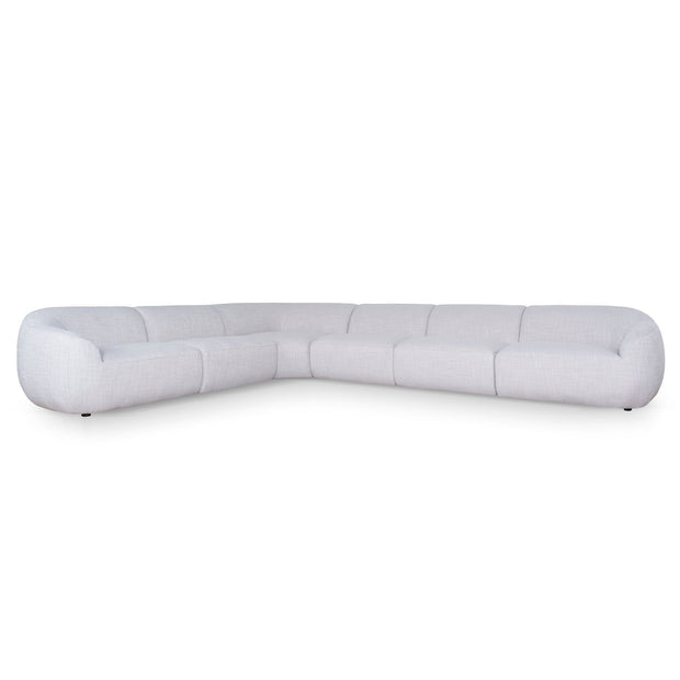 CLC10482-KSO Extended Corner Fabric Sofa - Taupe Beige