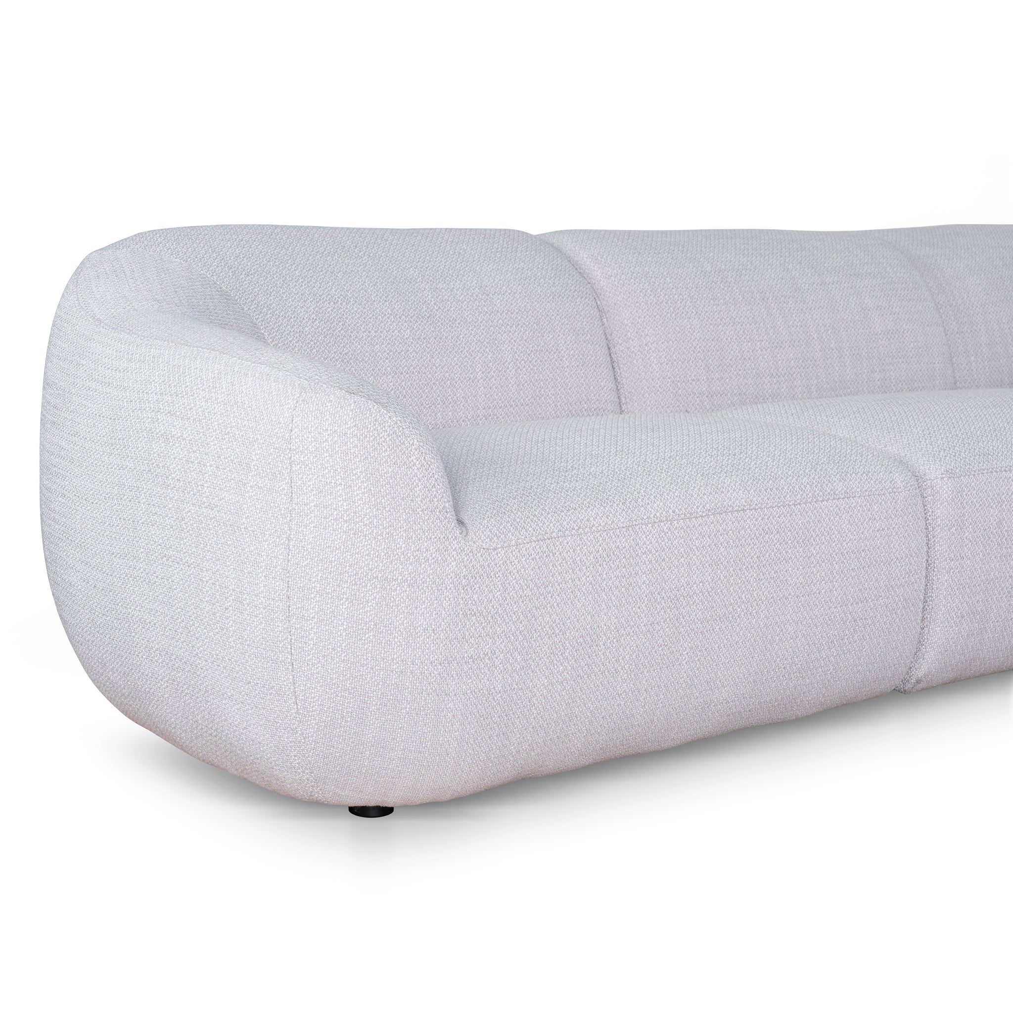 CLC10482-KSO Extended Corner Fabric Sofa - Taupe Beige