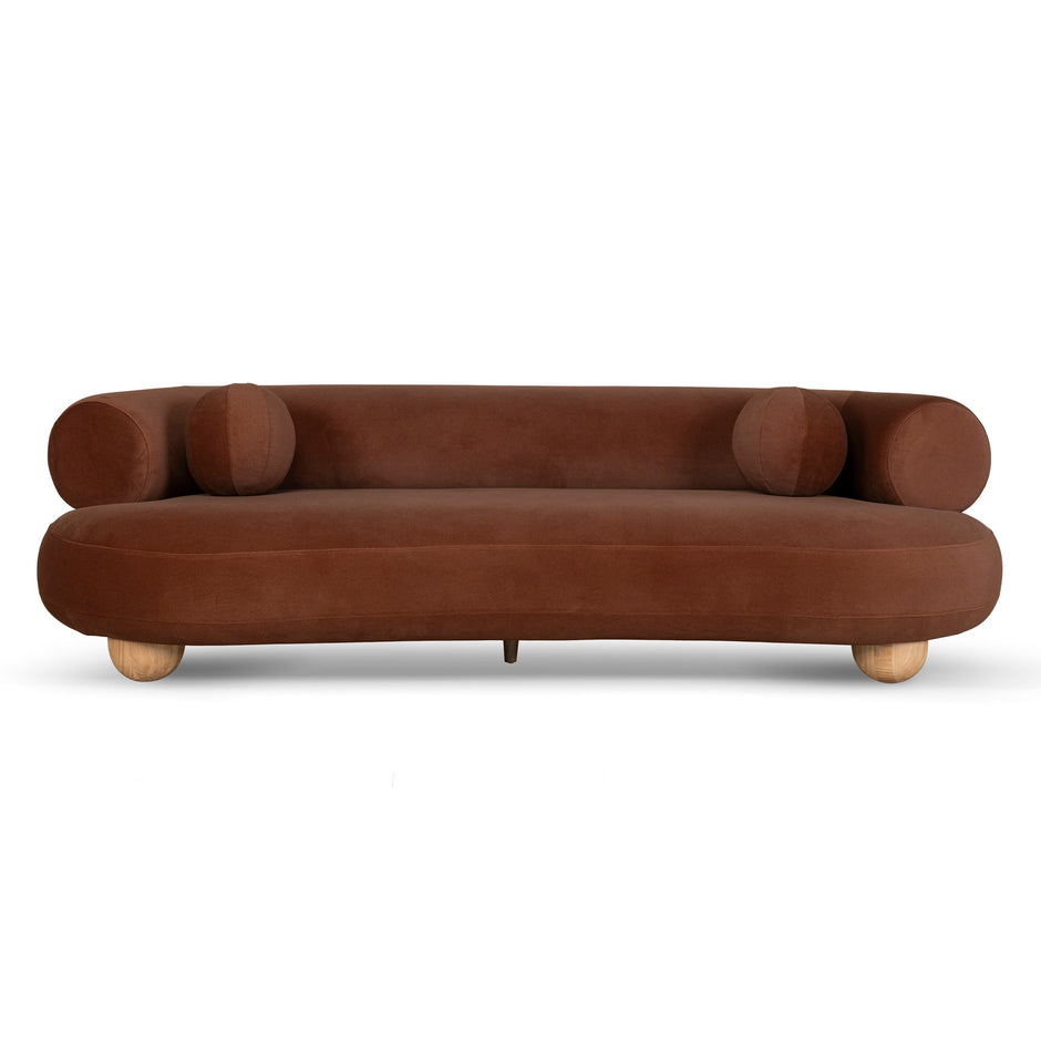 CLC10492-CA 3 Seater Sofa - Burnt Brown