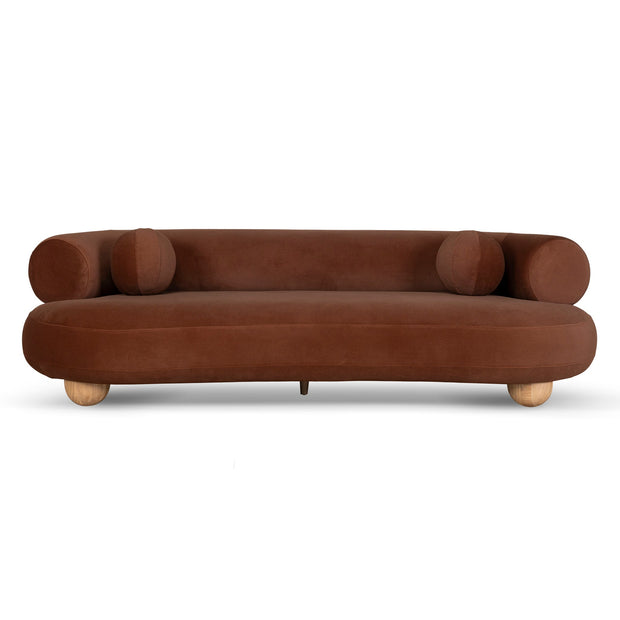 CLC10492-CA 3 Seater Sofa - Burnt Brown