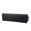CLC10841-NV 3 Seater Sofa - Black Leather