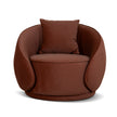 CLC10848-FS Fabric Armchair - Burnt Brown