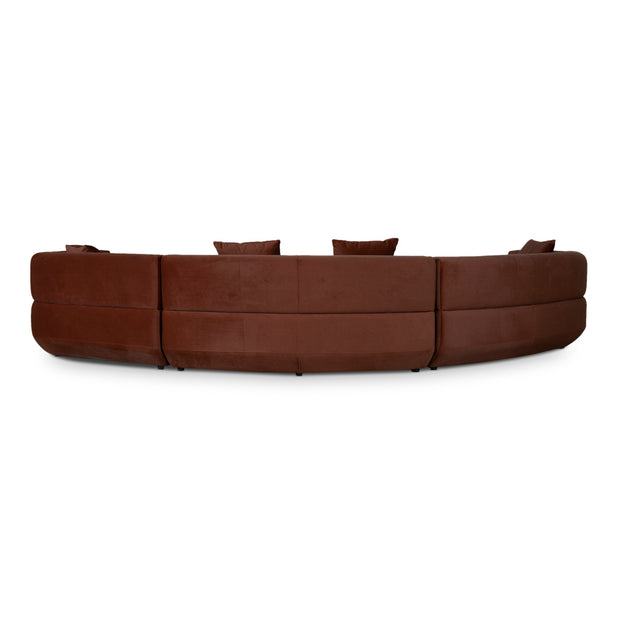 CLC10849-FS Modular Right Chaise Sofa - Burnt Brown