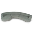 CLC10853-FS Modular Left Chaise Sofa - Coral Light Green