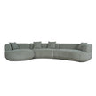 CLC10853-FS Modular Left Chaise Sofa - Coral Light Green