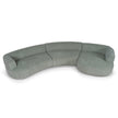 CLC10854-FS Modular Right Chaise Sofa - Coral Light Green