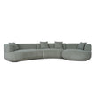 CLC10854-FS Modular Right Chaise Sofa - Coral Light Green