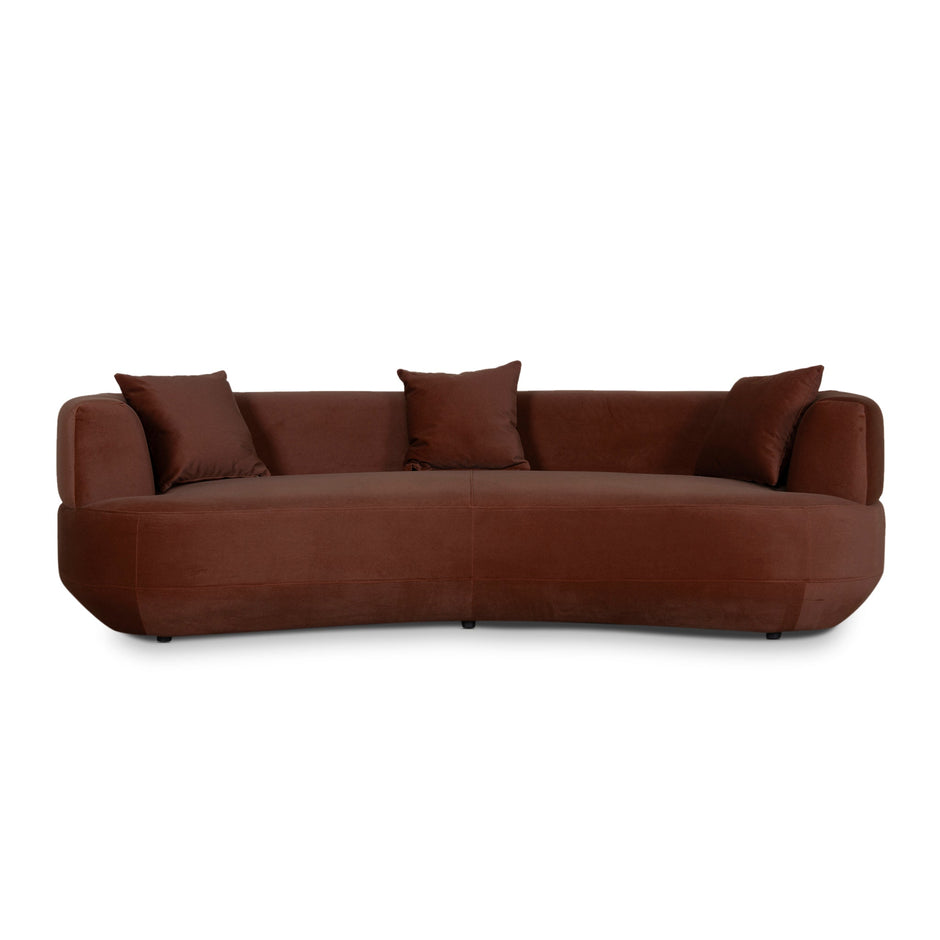 CLC10855-FS 3 Seater Sofa - Burnt Brown