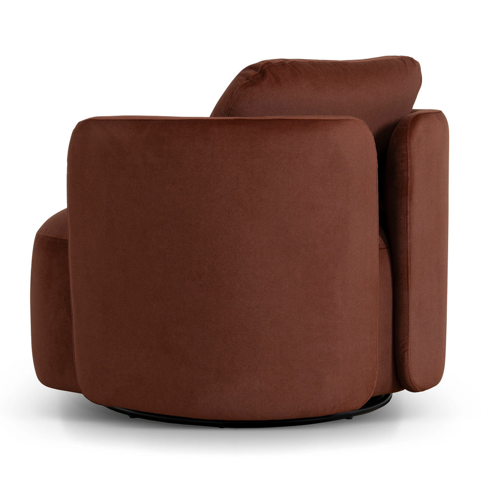 CLC10862-FS Swivel Armchair - Burnt Brown