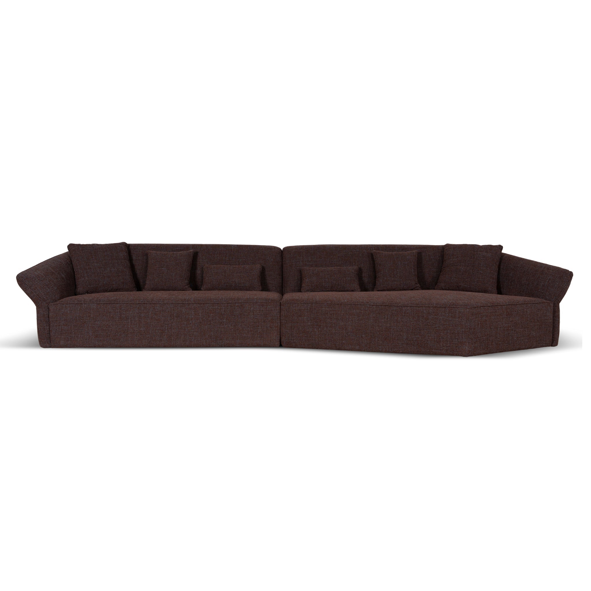 CLC10864-FS Left Open Sofa - Moss Brown