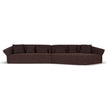 CLC10864-FS Left Open Sofa - Moss Brown