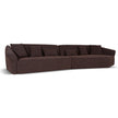 CLC10864-FS Left Open Sofa - Moss Brown