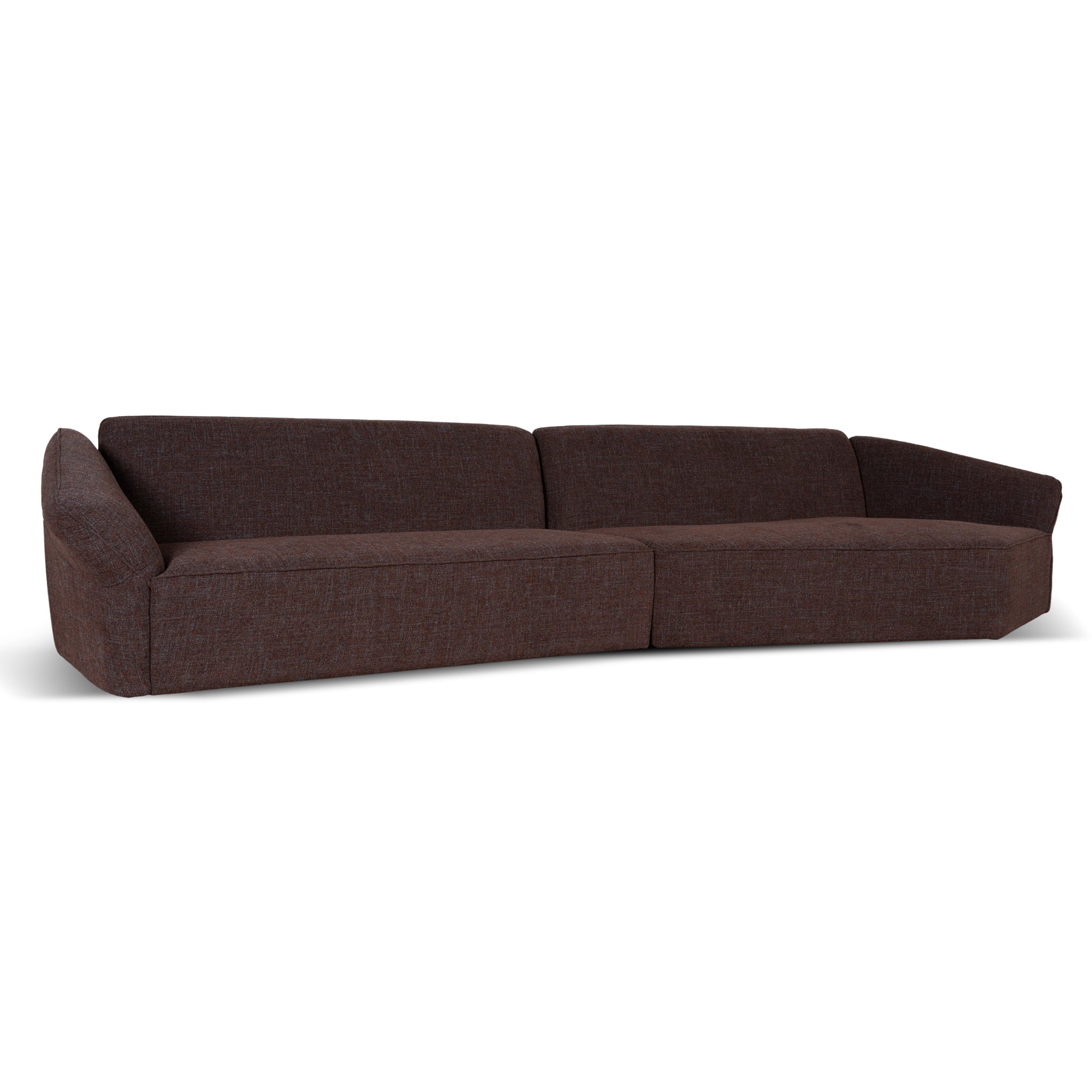 CLC10864-FS Left Open Sofa - Moss Brown