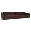 CLC10864-FS Left Open Sofa - Moss Brown