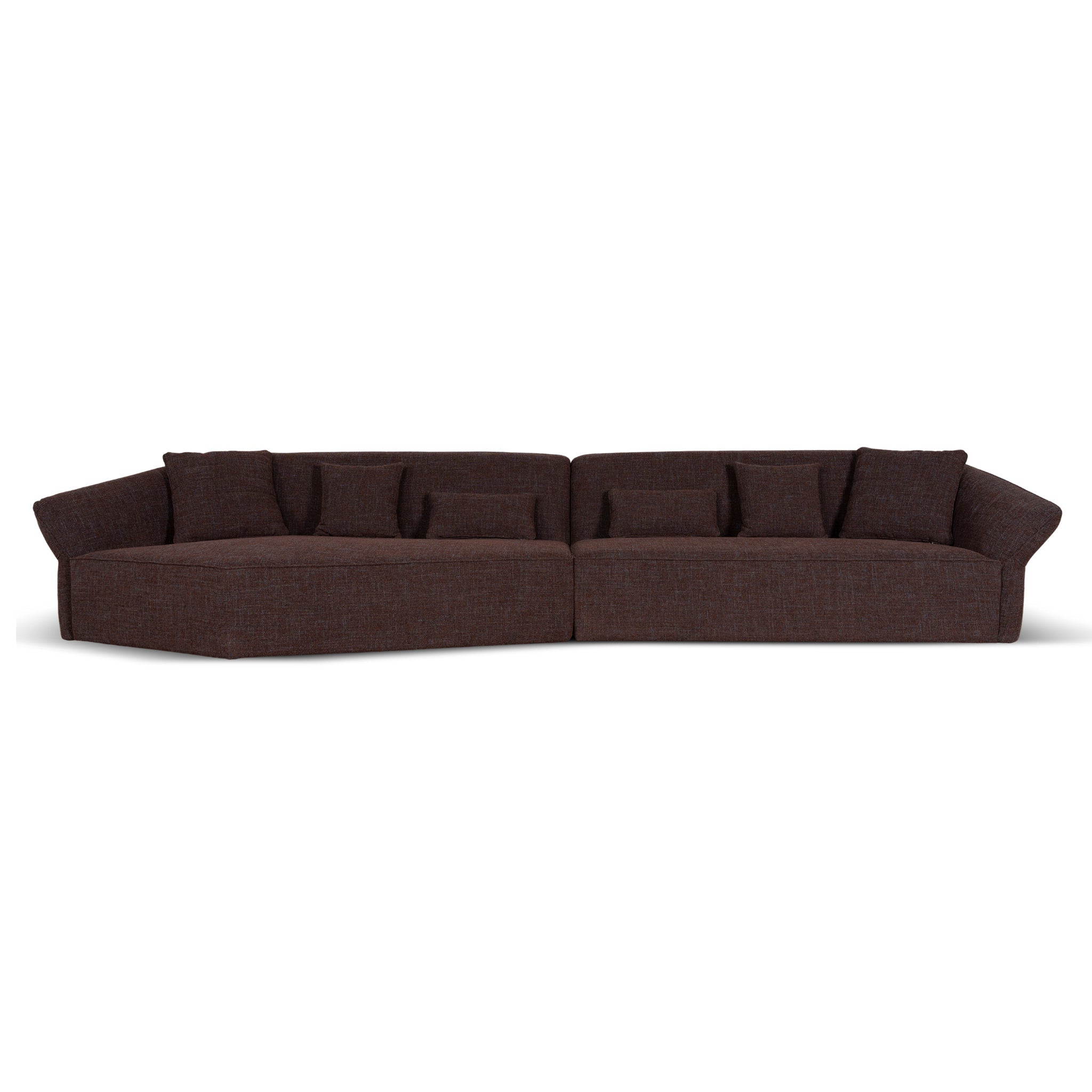 CLC10865-FS Right Open Sofa - Moss Brown