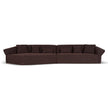 CLC10865-FS Right Open Sofa - Moss Brown